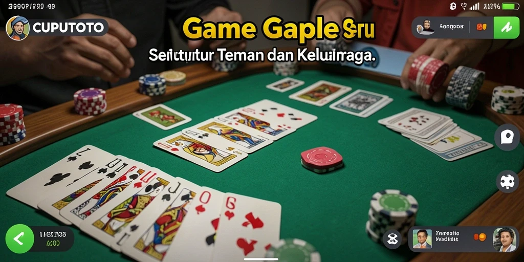Tampilan gameplay seru Gaple di CUPUTOTO.