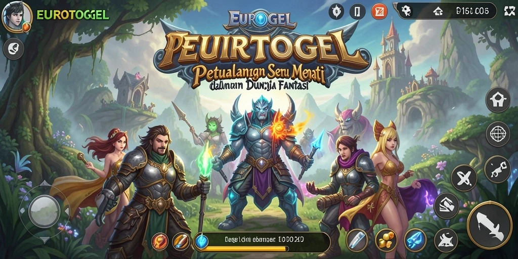 Gameplay EUROTOGEL menampilkan petualangan seru di dunia fantasi.