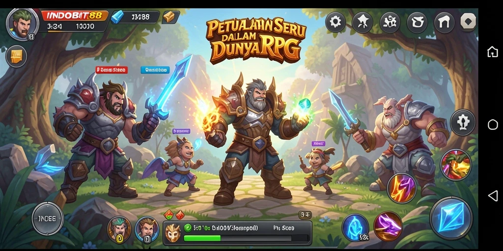 Tangkapan layar INDOBIT88 memperlihatkan pertempuran seru dalam dunia RPG yang memukau.