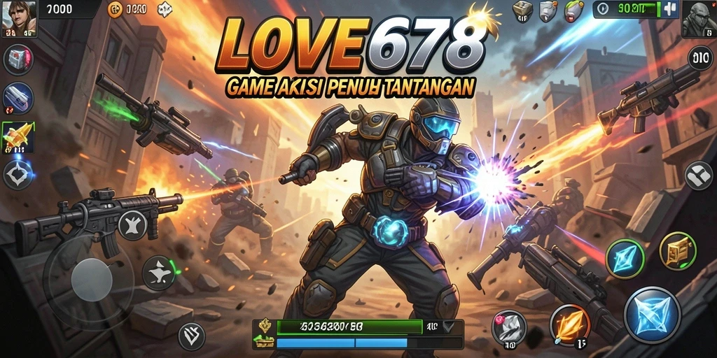 Tampilan gameplay LOVE678 dengan adegan aksi yang mendebarkan.