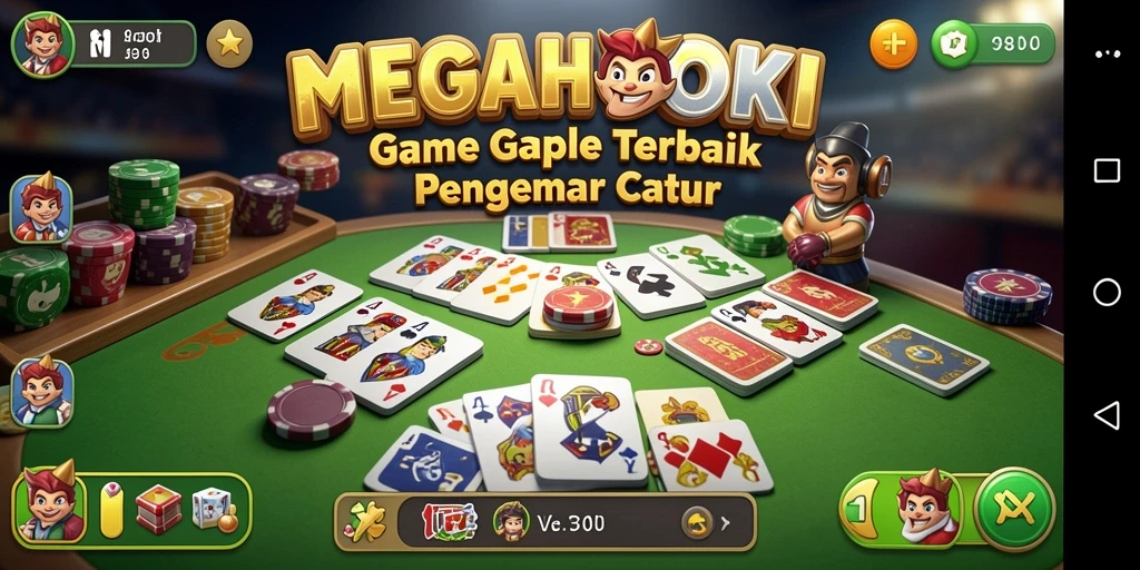 Tampilan gameplay Gaple yang menarik dan interaktif.