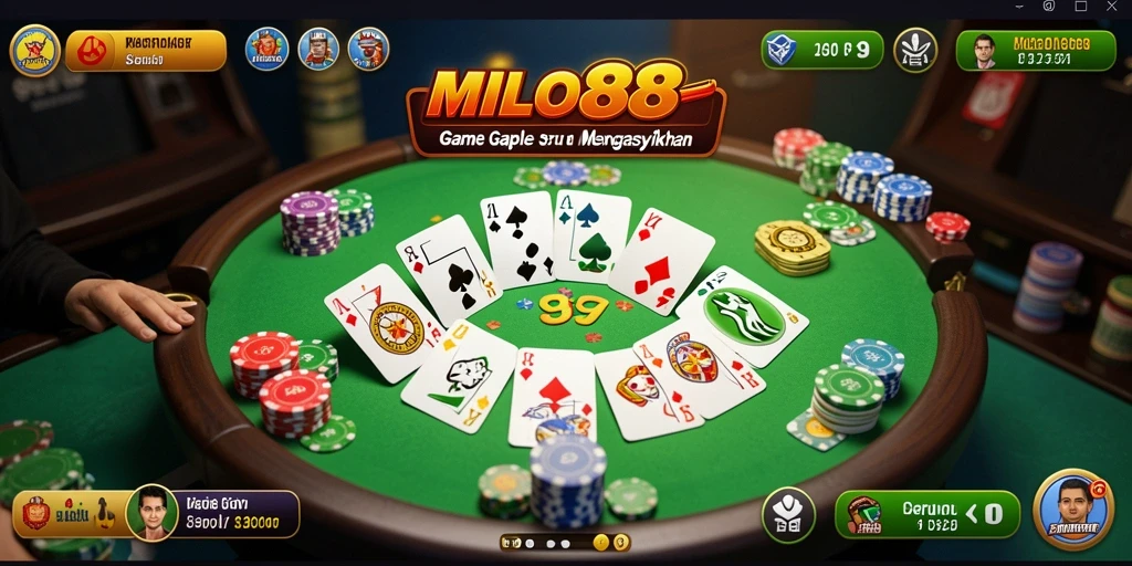 Gameplay seru dan interaktif di MILO88 Gaple.