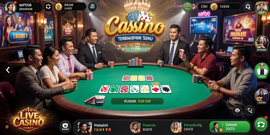 Tampilan menarik dari gameplay Live Casino MPO08 dengan dealer profesional.