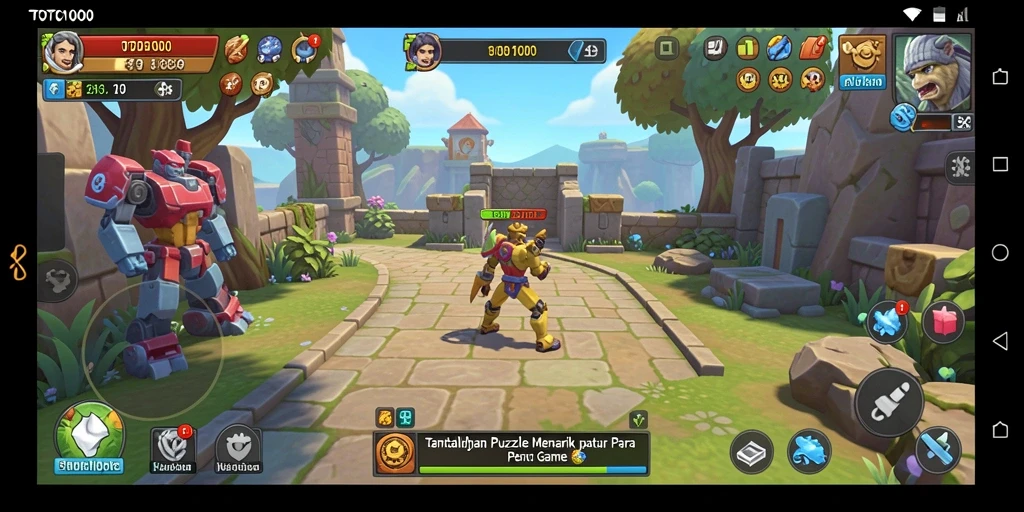 Tampilkan gameplay menarik dari TOTO1000 saat memecahkan puzzle.