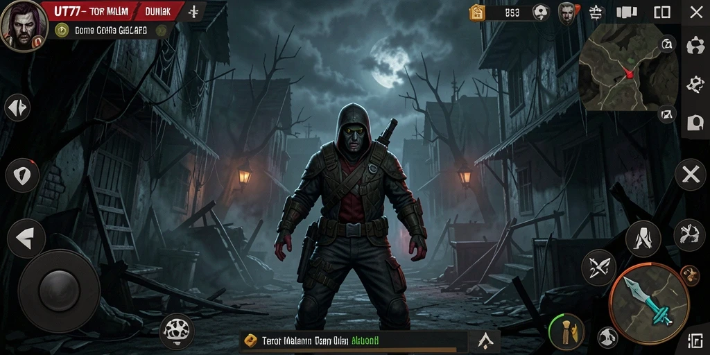 Gameplay <strong>UT77</strong> yang menegangkan dengan elemen horror yang kuat.