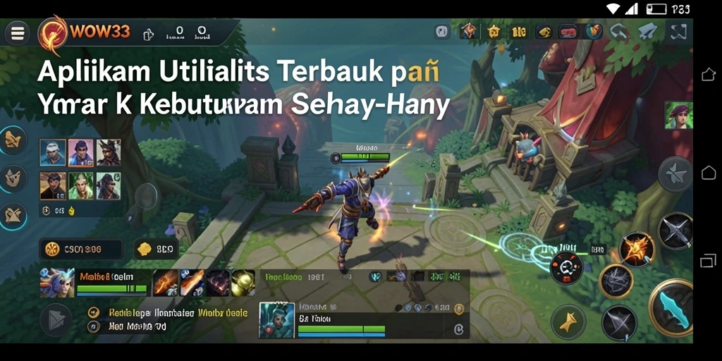 Screenshot utama WOW33 menampilkan fitur pengelolaan file yang intuitif.